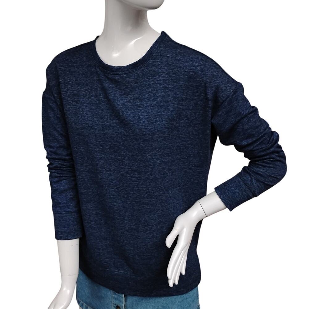 32 Degrees HEAT Sweatshirt Size Small Heathered Blue Pullover Long Sleeve